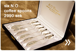 Six N:O coffee spoons 2990 SEK