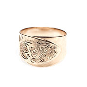 Tornedalen złoty pierścionek z łyżki